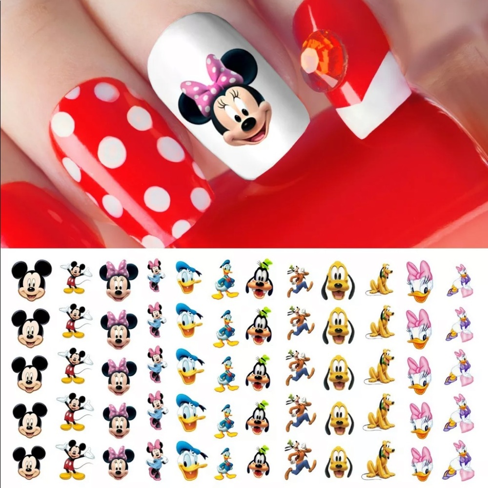 💌BO/GO$6 Mickey Minnie and friends Nail decals